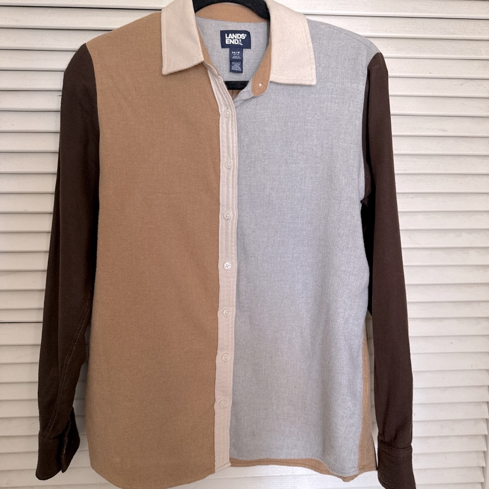 Lands' End Colorblock Shirt